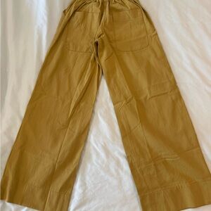 Women’s Wide-Leg Flare Jeans in light mustard